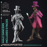 Male Dancers 3D-printed model